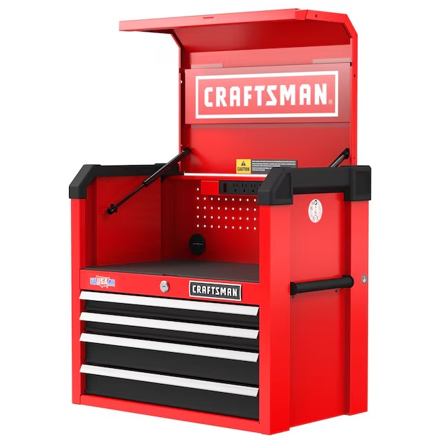 CRAFTSMAN CMST98267RB 2000 Series 26-Inches W x 24.7-Inches H x 16-Inches D 4 -Drawer Steel Tool Chest ( Red )_11zon CRAFTSMAN CMST98267RB 2000 Series 26-Inches W x 24.7-Inches H x 16-Inches D 4 -Drawer Steel Tool Chest ( Red )