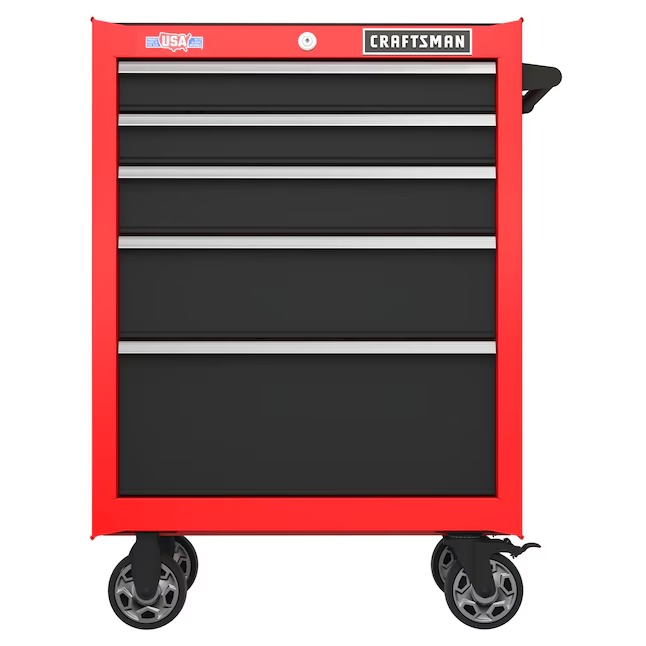 CRAFTSMAN CMST98268RB 2000 Series 26-Inches W x 36.5-Inches H 5 -Drawer Steel Rolling Tool Cabinet ( Red )17_11zon
