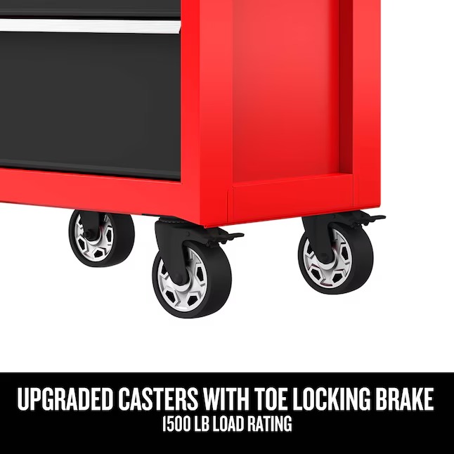CRAFTSMAN CMST98268RB 2000 Series 26-Inches W x 36.5-Inches H 5 -Drawer Steel Rolling Tool Cabinet ( Red )6_11zon