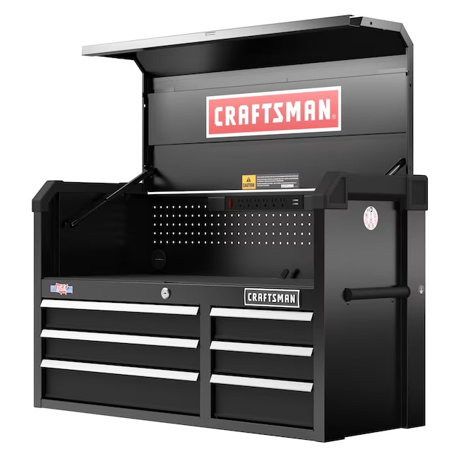CRAFTSMAN CMST98269BK 2000 Series 40.5-Inches W x 24.7-Inches H x 16-Inches D 6 -Drawer Steel Tool Chest ( Black )_11zon CRAFTSMAN CMST98269BK 2000 Series 40.5-Inches W x 24.7-Inches H x 16-Inches D 6 -Drawer Steel Tool Chest ( Black )