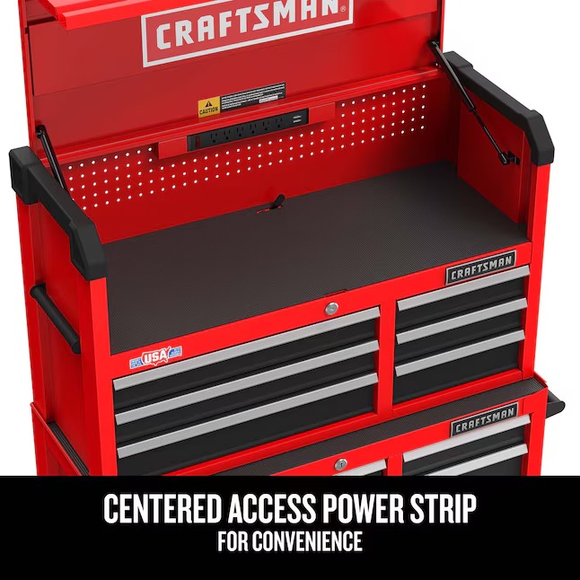 CRAFTSMAN CMST98269RB 2000 Series 41-Inches W x 24.7-Inches H x 16-Inches D 6 -Drawer Steel Tool Chest ( Red )3_11zon