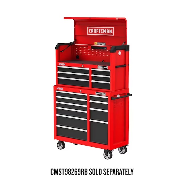 CRAFTSMAN CMST98270RB 2000 Series 41-Inches W x 37.5-Inches H 10 -Drawer Steel Rolling Tool Cabinet ( Red )9_11zon