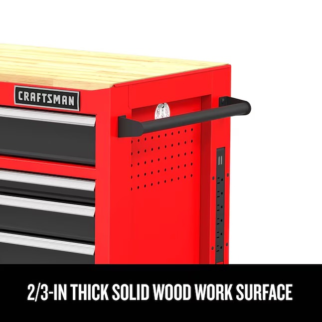 CRAFTSMAN CMST98271RB 2000 Series 40.6-Inches L x 34-Inches H 7 -Drawers Rolling Red Wood Work Bench0_11zon