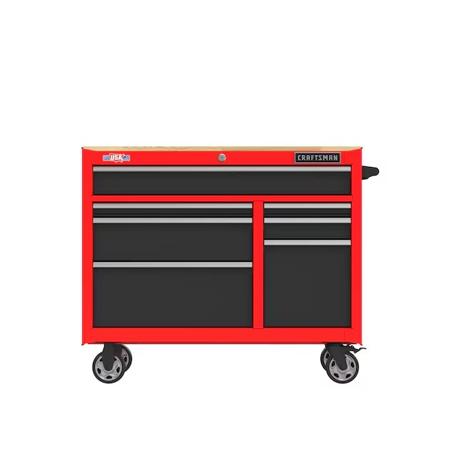 CRAFTSMAN CMST98271RB 2000 Series 40.6-Inches L x 34-Inches H 7 -Drawers Rolling Red Wood Work Bench21_11zon