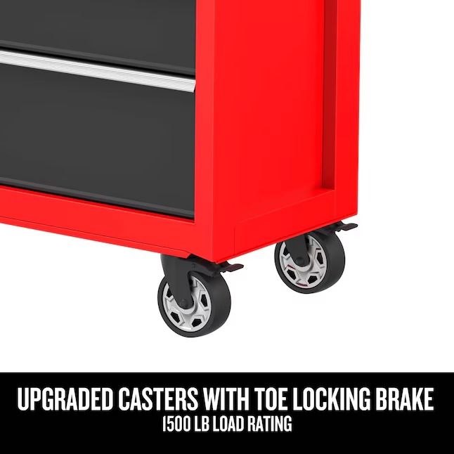 CRAFTSMAN CMST98273RB 2000 Series 52-Inches W x 37.5-Inches H 10 -Drawer Steel Rolling Tool Cabinet ( Red )4_11zon