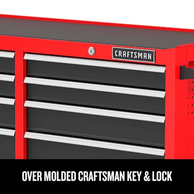 CRAFTSMAN CMST98273RB 2000 Series 52-Inches W x 37.5-Inches H 10 -Drawer Steel Rolling Tool Cabinet ( Red )8_11zon