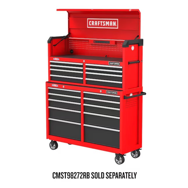 CRAFTSMAN CMST98273RB 2000 Series 52-Inches W x 37.5-Inches H 10 -Drawer Steel Rolling Tool Cabinet ( Red )9_11zon