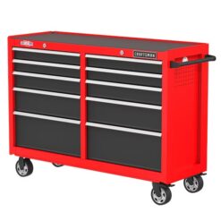 CRAFTSMAN CMST98273RB 2000 Series 52-Inches W x 37.5-Inches H 10 -Drawer Steel Rolling Tool Cabinet ( Red )