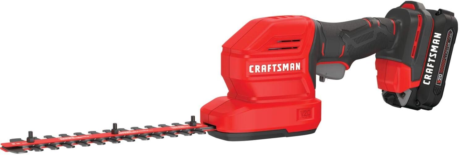 CRAFTSMAN V20 Cordless Handheld Grass Trimmer and Mini Hedge Trimmer Kit (CMCSS800C1)``1
