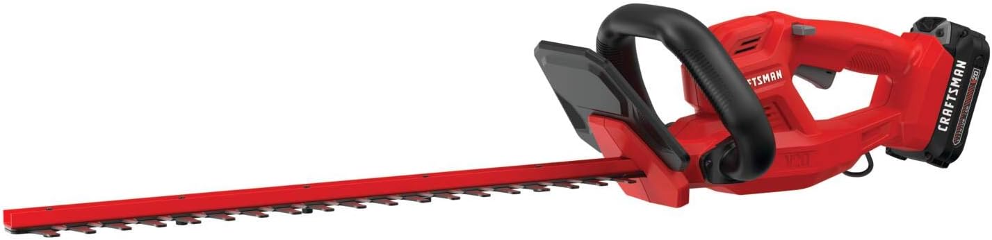 CRAFTSMAN V20 Cordless Hedge Trimmer, 20 inch, Battery and Charger Included (CMCHT810C1) CRAFTSMAN V20 Cordless Hedge Trimmer, 20 inch, Battery and Charger Included (CMCHT810C1)