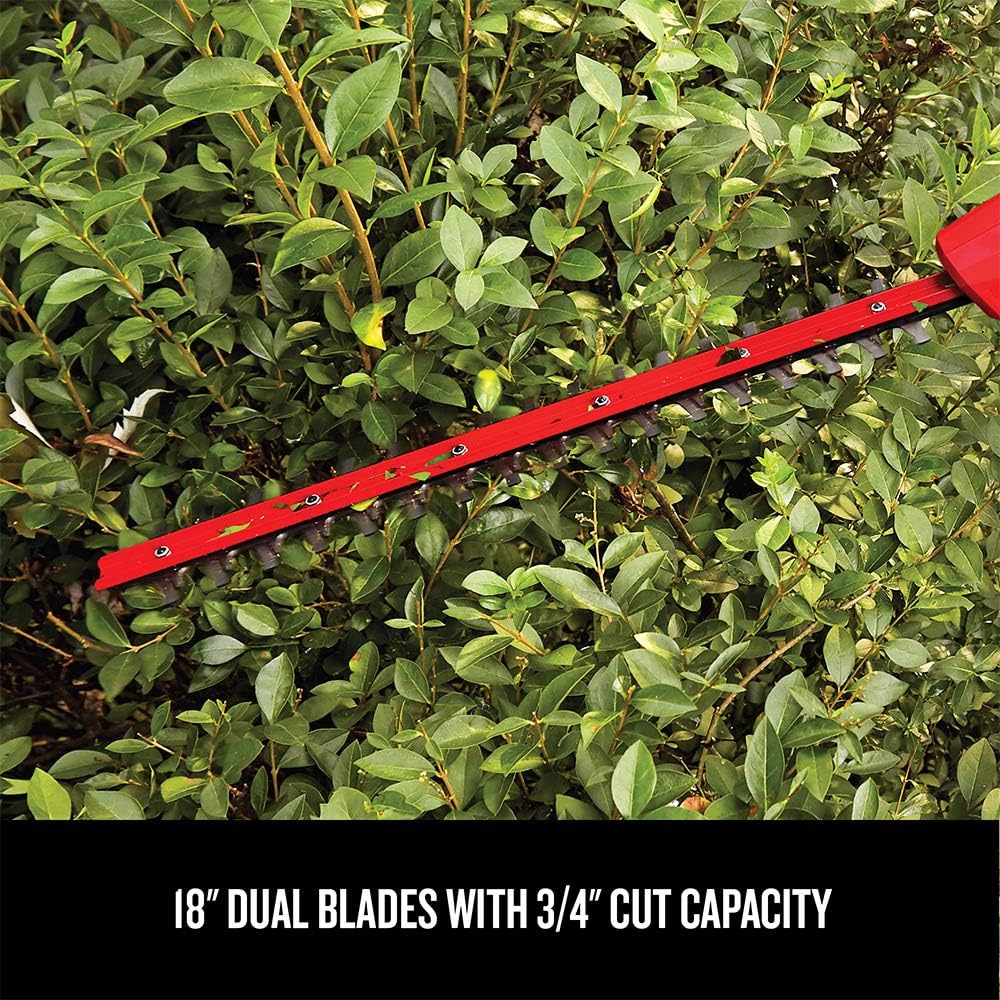 CRAFTSMAN V20 Cordless Pole Hedge Trimmer, 18-Inch, Extended Reach, Battery and Charger Included (CMCPHT818D1)4