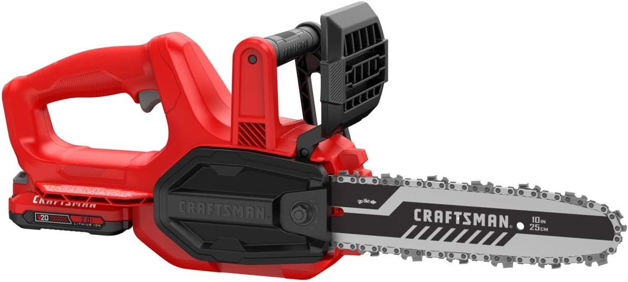 CRAFTSMAN V20 Mini Chainsaw, 10 inch, Battery and Charger Included (CMCCS610D1)11