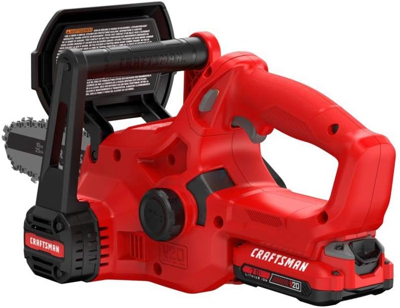 CRAFTSMAN V20 Mini Chainsaw, 10 inch, Battery and Charger Included (CMCCS610D1)13