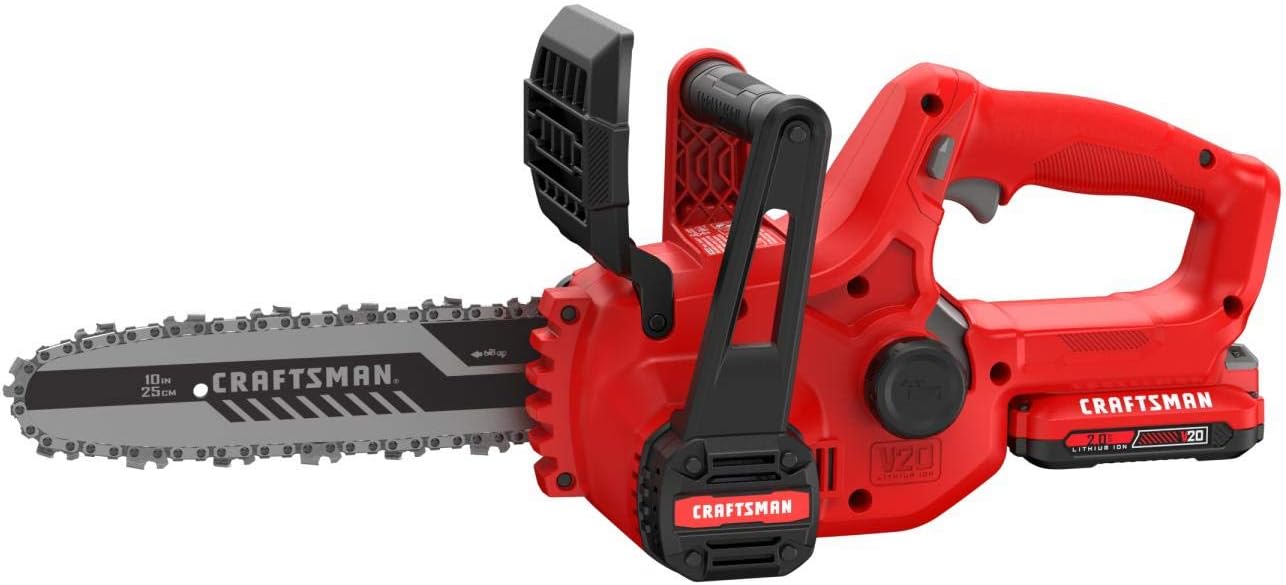 CRAFTSMAN V20 Mini Chainsaw, 10 inch, Battery and Charger Included (CMCCS610D1)16