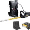 Cat DG620 60V 25” Brushless 2-Speed Backpack Hedge Trimmer Cordless, Shrub Trimmer with Rotating Rear Handle, Lightweight Bush Trimmer Cordless – Battery & Charger Included