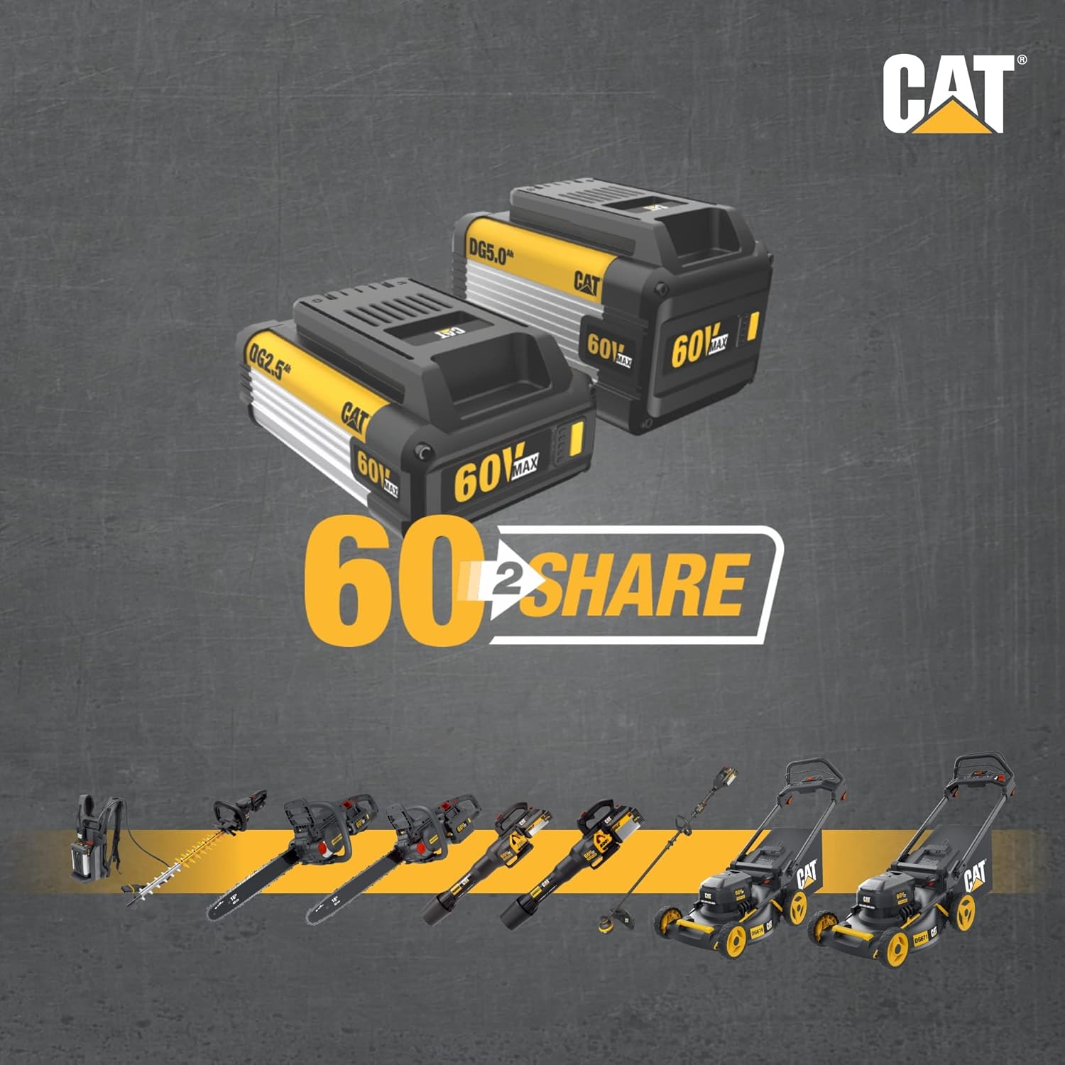 Cat DG620 60V 25” Brushless 2-Speed Backpack Hedge Trimmer Cordless, Shrub Trimmer with Rotating Rear Handle, Lightweight Bush Trimmer Cordless – Battery & Charger Included11