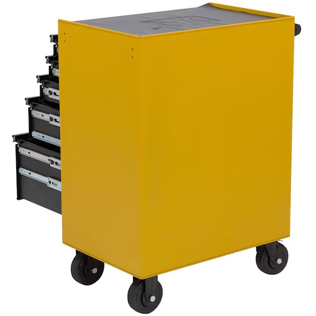 Caterpillar CT1AYR Portable Soft-Close 26-Inches W x 37-Inches H 5 -Drawer Steel Rolling Tool Cabinet ( Yellow )11_11zon