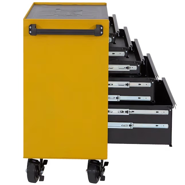 Caterpillar CT1AYR Portable Soft-Close 26-Inches W x 37-Inches H 5 -Drawer Steel Rolling Tool Cabinet ( Yellow )7_11zon