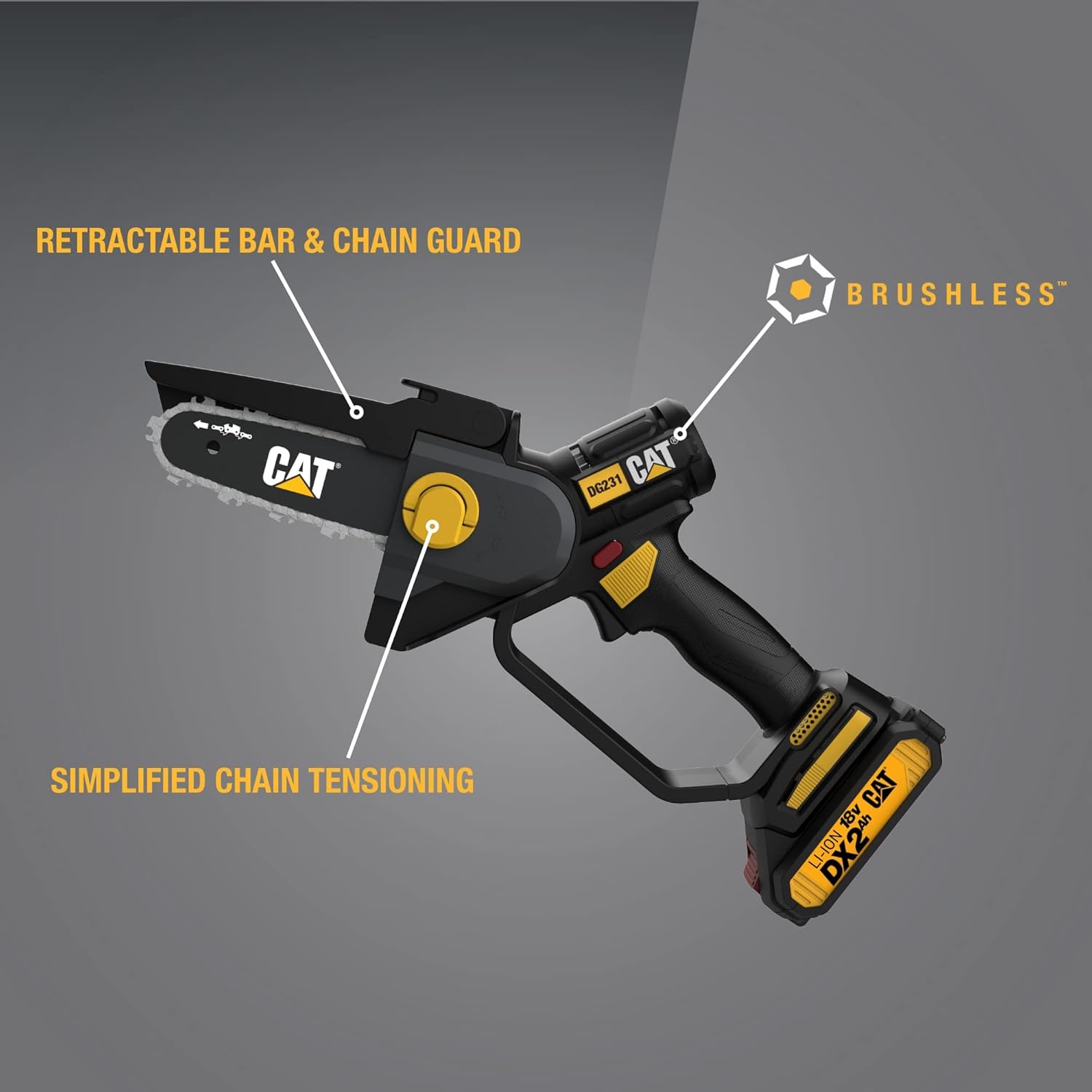 Cat® 18V Brushless 5” Pruning Saw (Battery & Charger Included) - DG2311