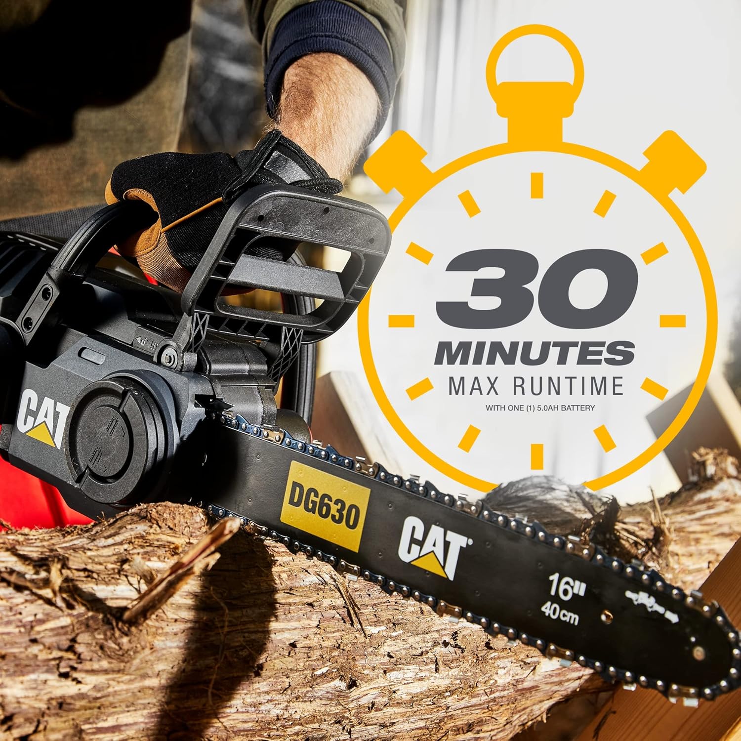Cat® 60V 16 Brushless Chain Saw (Tool Only) - DG630.92