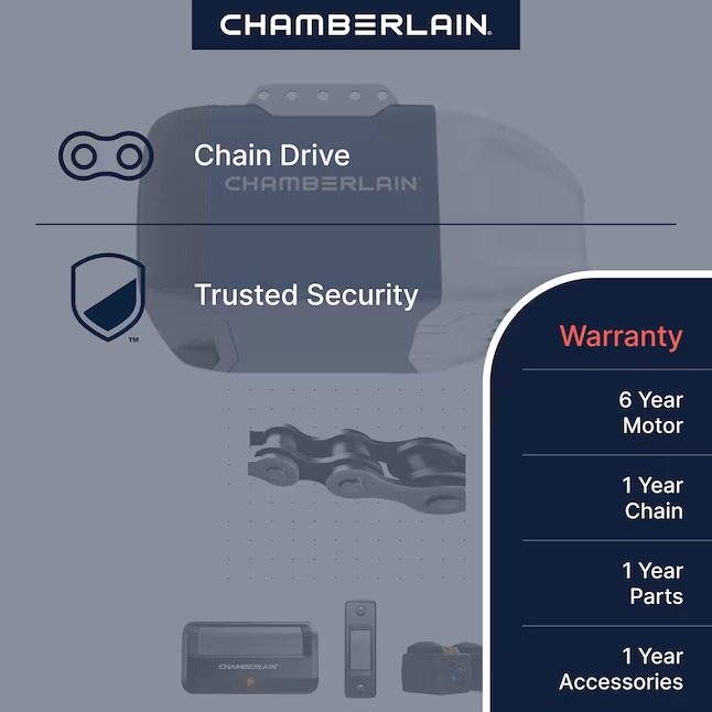 Chamberlain C2102 1 2 HP Chain drive Garage Door Opener1_11zon