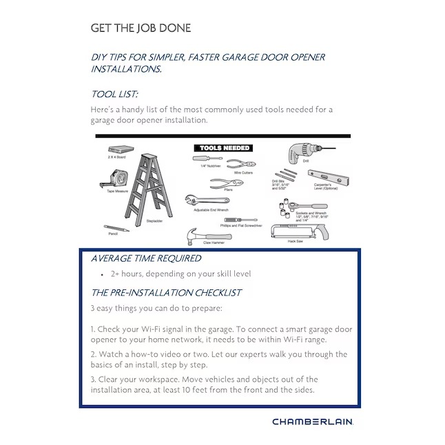 Chamberlain C2102 1 2 HP Chain drive Garage Door Opener9_11zon
