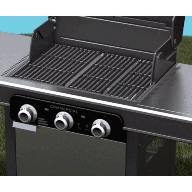 Charbroil 463364824 Commercial Series Grill and Griddle Combo Stainless Steel 3-Burner Infrared Liquid Propane and Natural Gas Grill1_11zon