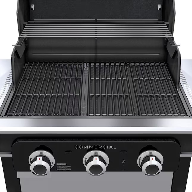 Charbroil 463364824 Commercial Series Grill and Griddle Combo Stainless Steel 3-Burner Infrared Liquid Propane and Natural Gas Grill2_11zon