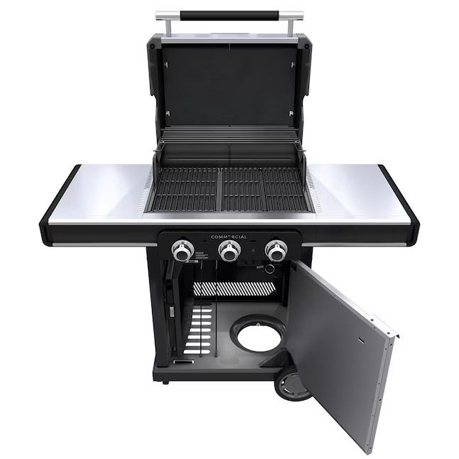 Charbroil 463364824 Commercial Series Grill and Griddle Combo Stainless Steel 3-Burner Infrared Liquid Propane and Natural Gas Grill3_11zon