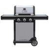Charbroil 463364824 Commercial Series Grill and Griddle Combo Stainless Steel 3-Burner Infrared Liquid Propane and Natural Gas Grill