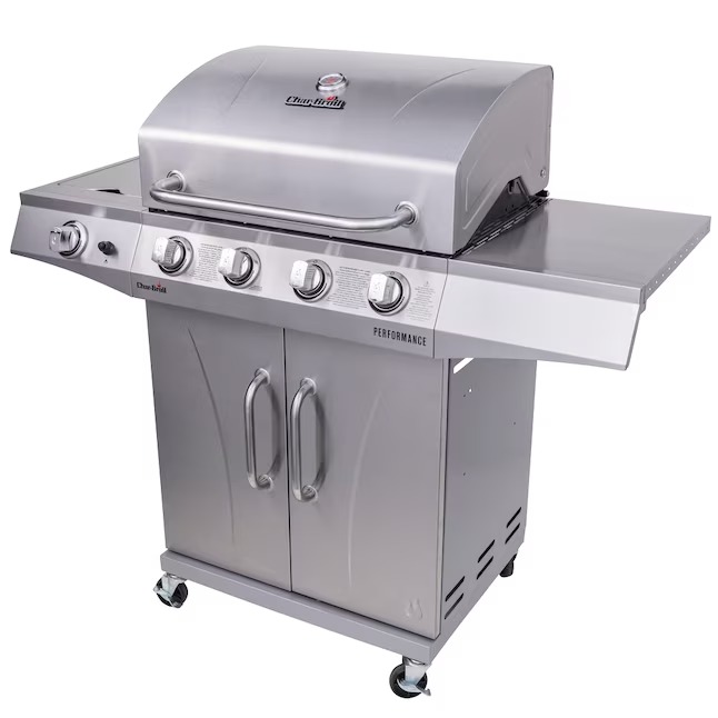 Charbroil 463366022 Performance Series Silver 4-Burner Liquid Propane Gas Grill with 1 Side Burner11_11zon