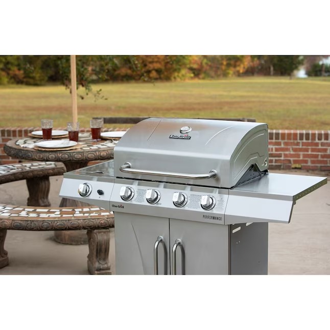 Charbroil 463366022 Performance Series Silver 4-Burner Liquid Propane Gas Grill with 1 Side Burner13_11zon