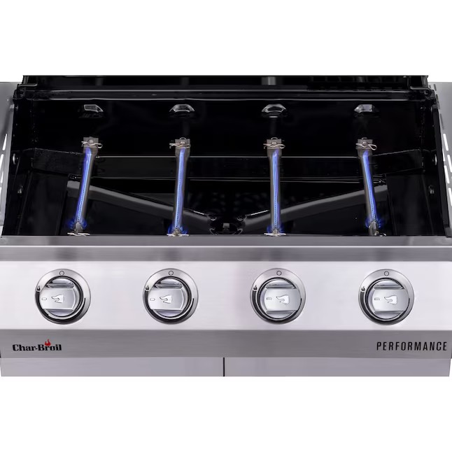 Charbroil 463366022 Performance Series Silver 4-Burner Liquid Propane Gas Grill with 1 Side Burner6_11zon