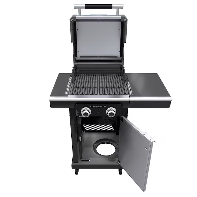 Charbroil 463657524 Commercial Series Grill and Griddle Combo Stainless Steel 2-Burner Infrared Liquid Propane and Natural Gas Grill2_11zon
