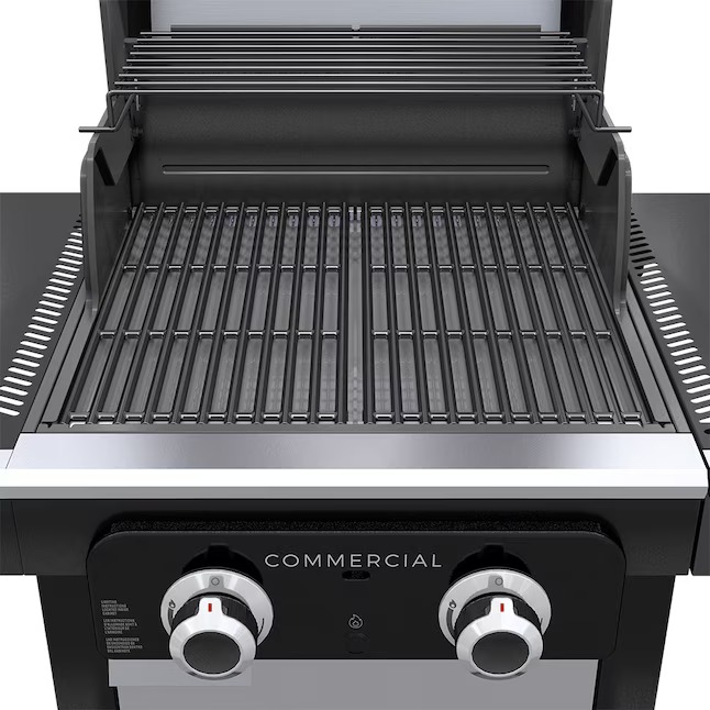 Charbroil 463657524 Commercial Series Grill and Griddle Combo Stainless Steel 2-Burner Infrared Liquid Propane and Natural Gas Grill5_11zon