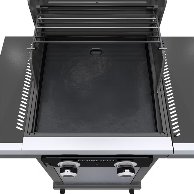 Charbroil 463657524 Commercial Series Grill and Griddle Combo Stainless Steel 2-Burner Infrared Liquid Propane and Natural Gas Grill67_11zon