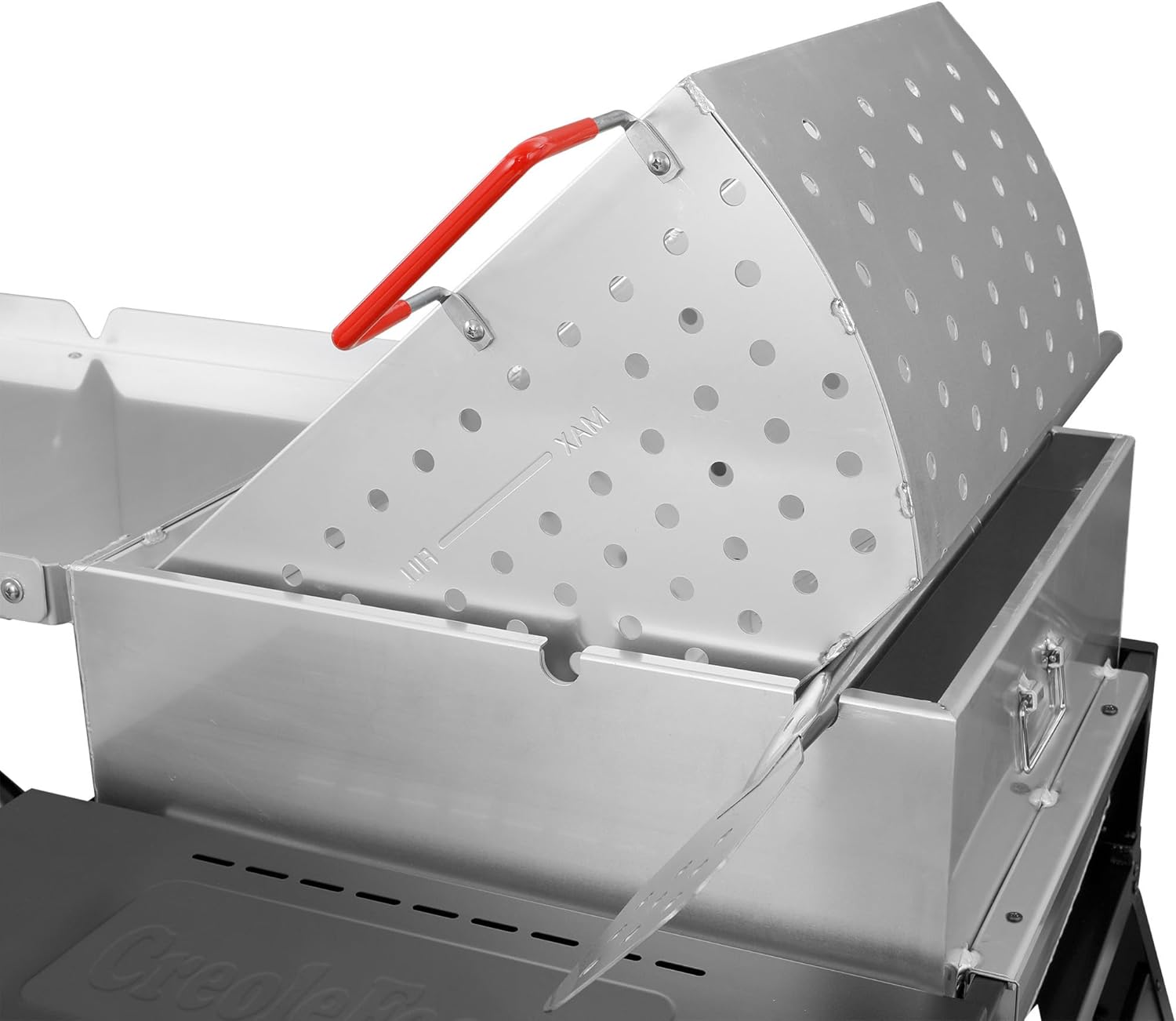 Creole Feast CFB1001A 90 QT Crawfish Boiler, Outdoor Single Sack Propane Gas Cooker with Folding Cylinder Mounting Bracket and Stirring Paddle for Seafood & Crawfish Season, Black11