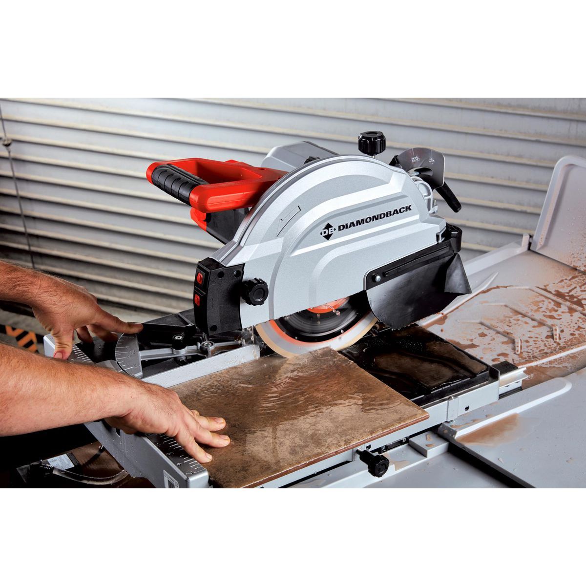 DIAMONDBACK 15 Amp 10 in. Wet Tile Saw with Sliding Table and Extended Rip Capacity05