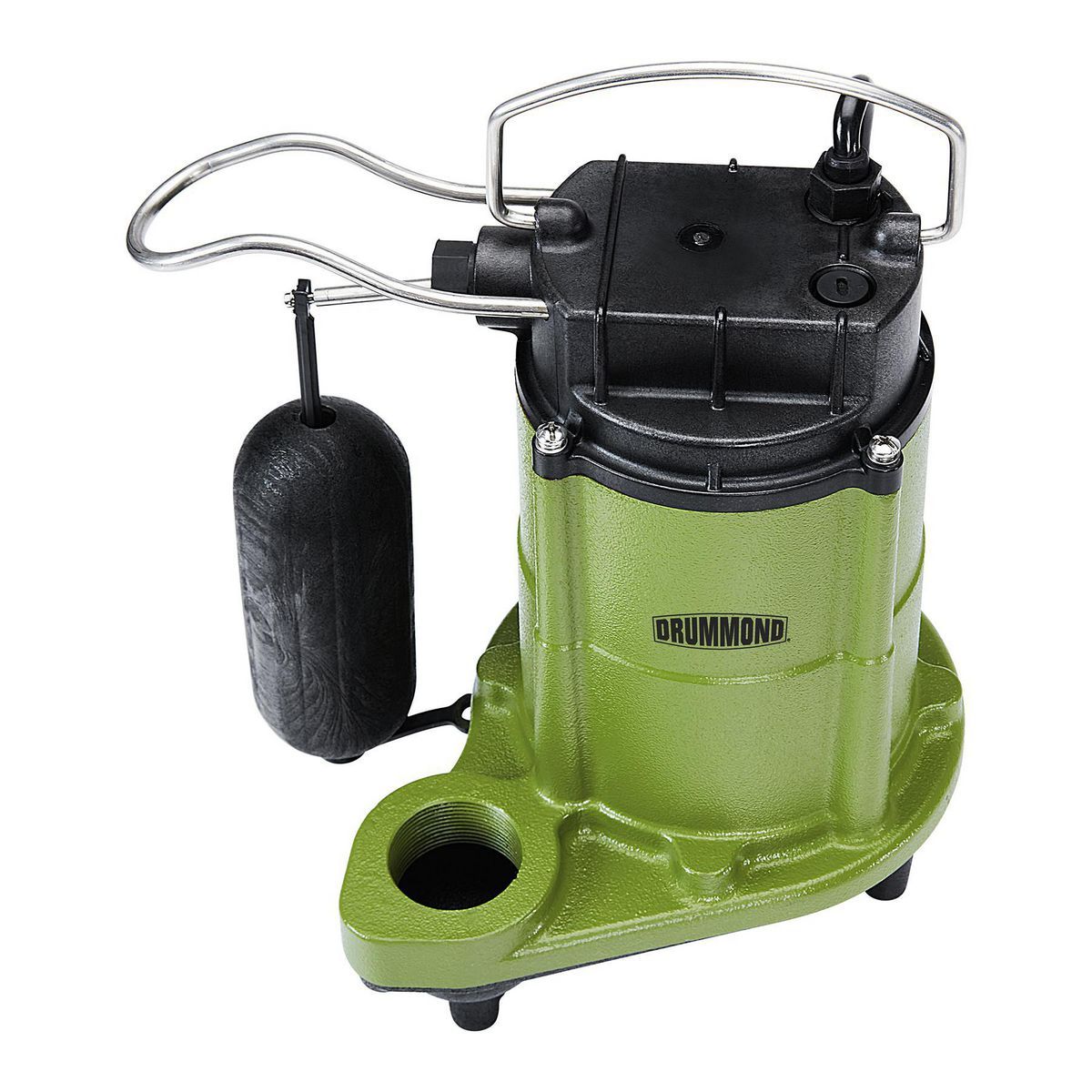 DRUMMOND 1 2 HP Submersible Sump-Effluent Pump with Vertical Float Switch 4400 GPH4