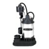DRUMMOND 1/2 HP Submersible Sump Pump with Heavy Duty Vertical Float Switch 5200 GPH