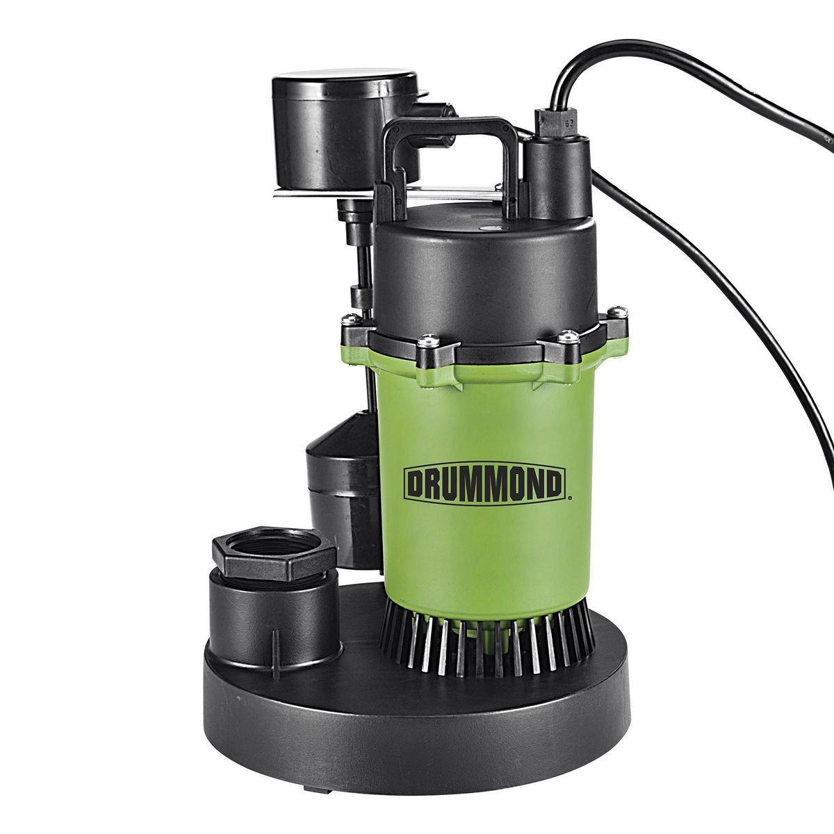 DRUMMOND 1 2 HP Submersible Sump Pump with Vertical Float, 4000 GPH DRUMMOND 1/2 HP Submersible Sump Pump with Vertical Float, 4000 GPH