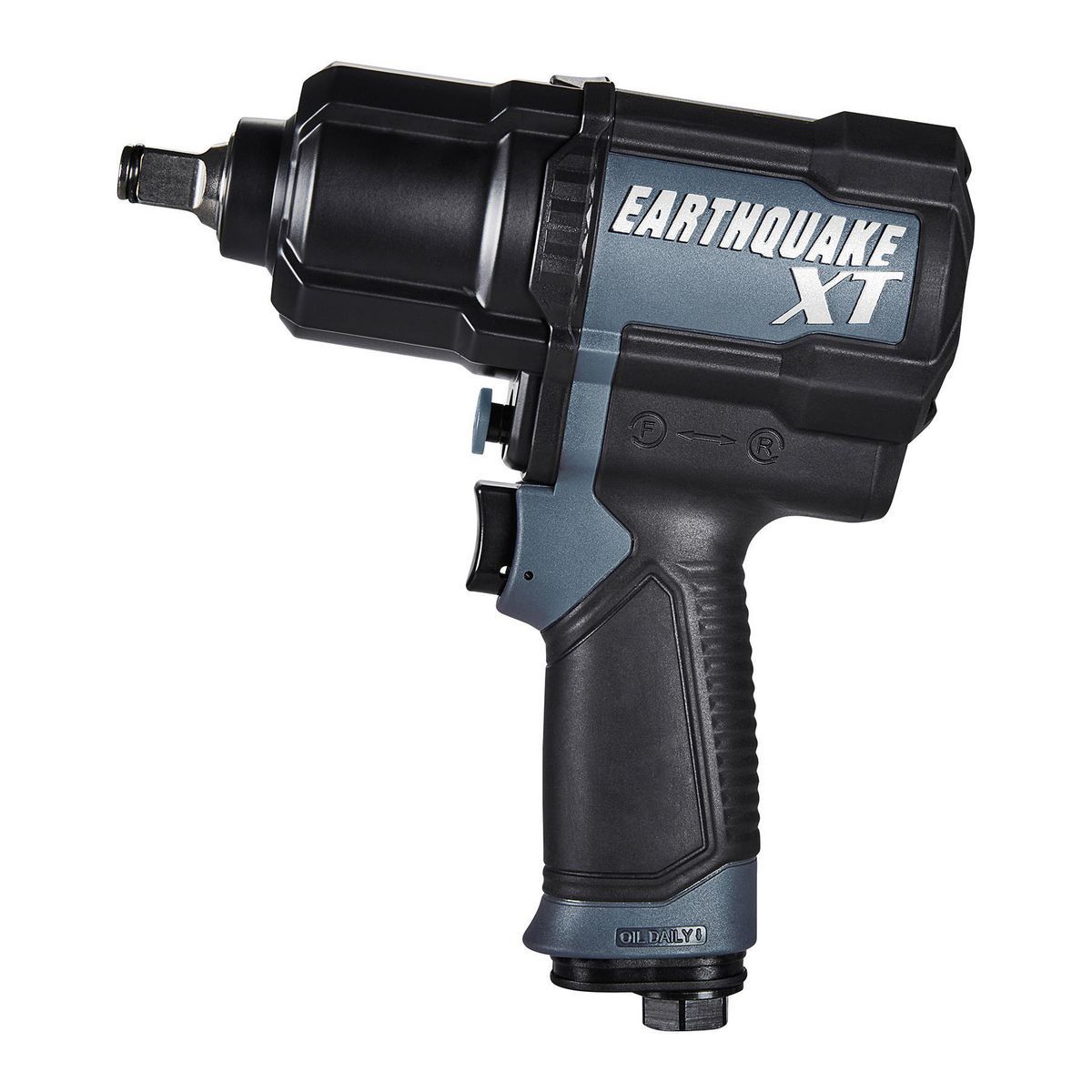 EARTHQUAKE XT 1 2 in. Composite Air Impact Wrench, Twin Hammer, 1200 ft-lbs, Gunmetal1