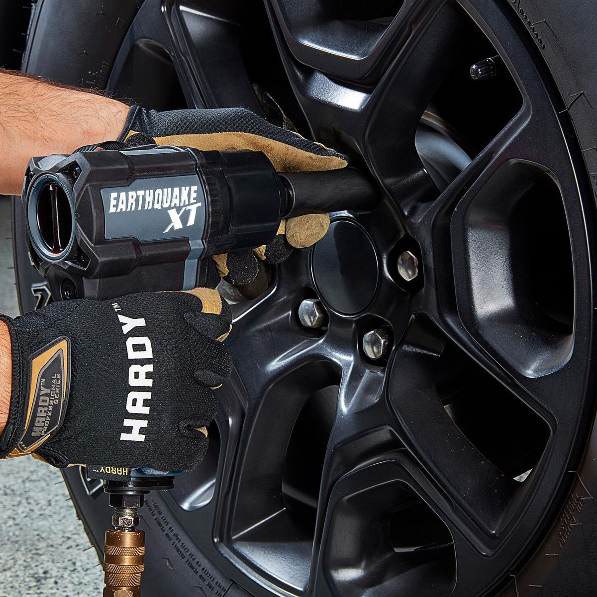 EARTHQUAKE XT 1 2 in. Composite Air Impact Wrench, Twin Hammer, 1200 ft-lbs, Gunmetal8