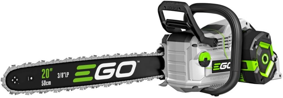 EGO POWER+ Chain Saw, 20” Battery Powered Chainsaw, Electric Cordless, Includes 56V 6.0Ah Battery and Charger – CS2005 EGO POWER+ Chain Saw, 20” Battery Powered Chainsaw, Electric Cordless, Includes 56V 6.0Ah Battery and Charger – CS2005