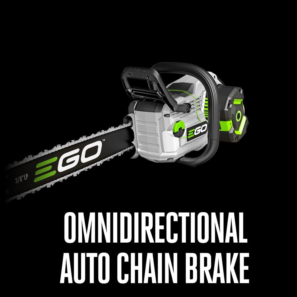 EGO POWER+ Chain Saw, 20” Battery Powered Chainsaw, Electric Cordless, Includes 56V 6.0Ah Battery and Charger – CS20058