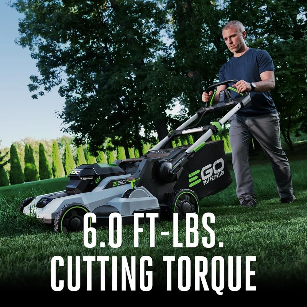 EGO POWER+ Electric Lawn Mower, Self-Propelled Cordless, Includes 56V 6.0Ah Battery And 320W Charger - LM2114SP0