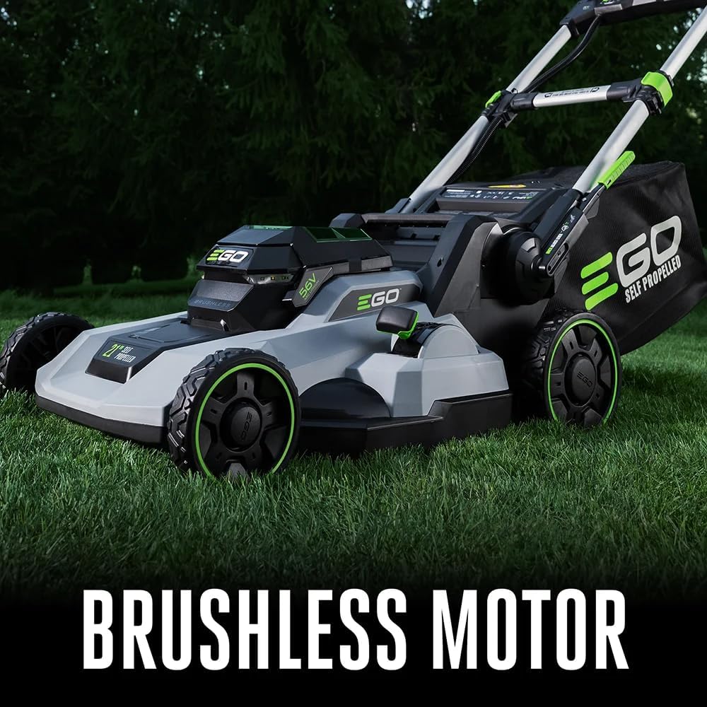 EGO POWER+ Electric Lawn Mower, Self-Propelled Cordless, Includes 56V 6.0Ah Battery And 320W Charger - LM2114SP11