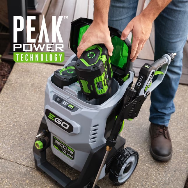 EGO POWER+ HPW3200 3200 PSI 1.2-GPM Cold Water Battery Pressure Washer with 5 Spray Tips (Battery and Charger Not Included)2_11zon
