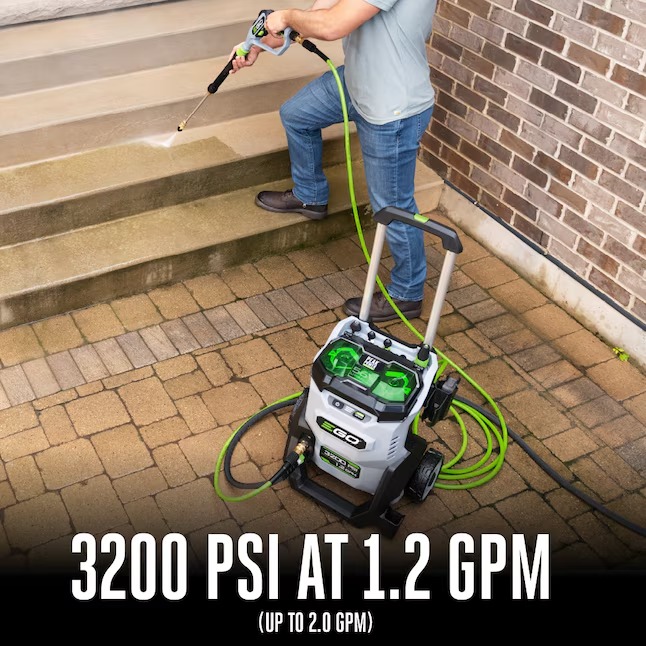 EGO POWER+ HPW3200 3200 PSI 1.2-GPM Cold Water Battery Pressure Washer with 5 Spray Tips (Battery and Charger Not Included)4_11zon