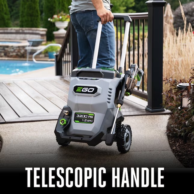 EGO POWER+ HPW3200 3200 PSI 1.2-GPM Cold Water Battery Pressure Washer with 5 Spray Tips (Battery and Charger Not Included)90_11zon